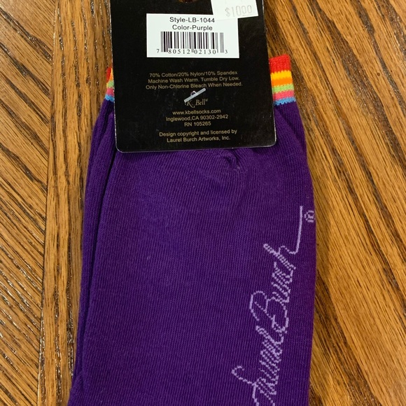 NWT Laurel Burch cat and bird socks - Picture 2 of 2